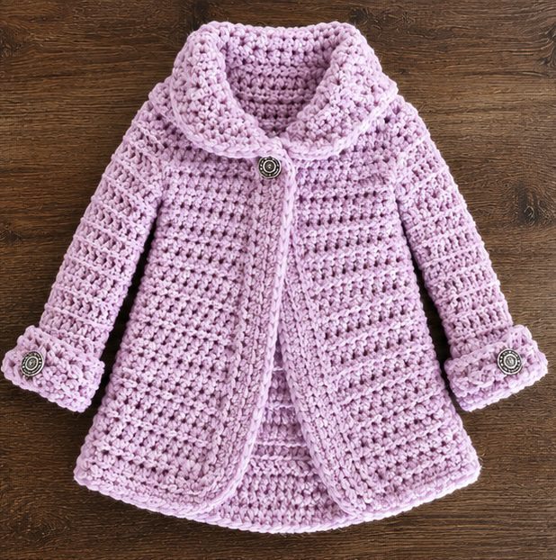 Children's crochet cardigan pattern