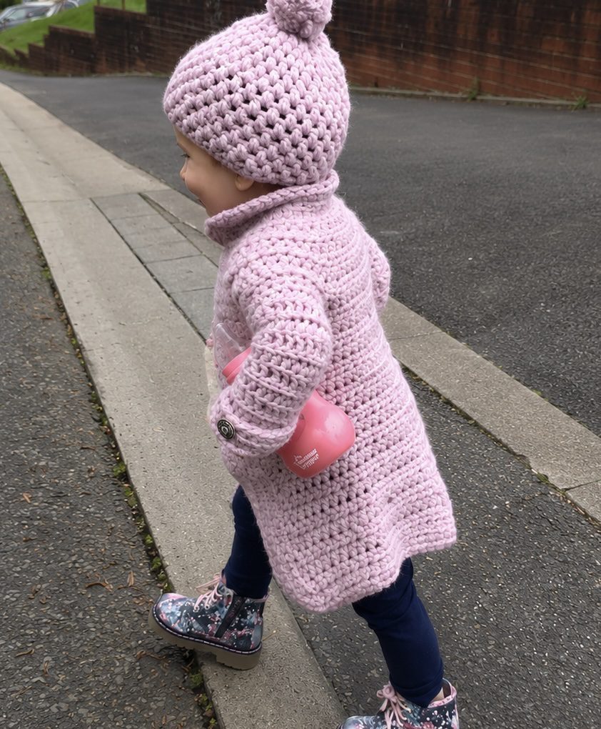 Crochet Merino Cardigan