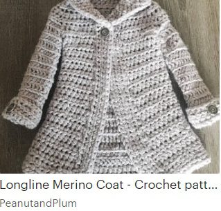 Crochet pattern - Longline coat