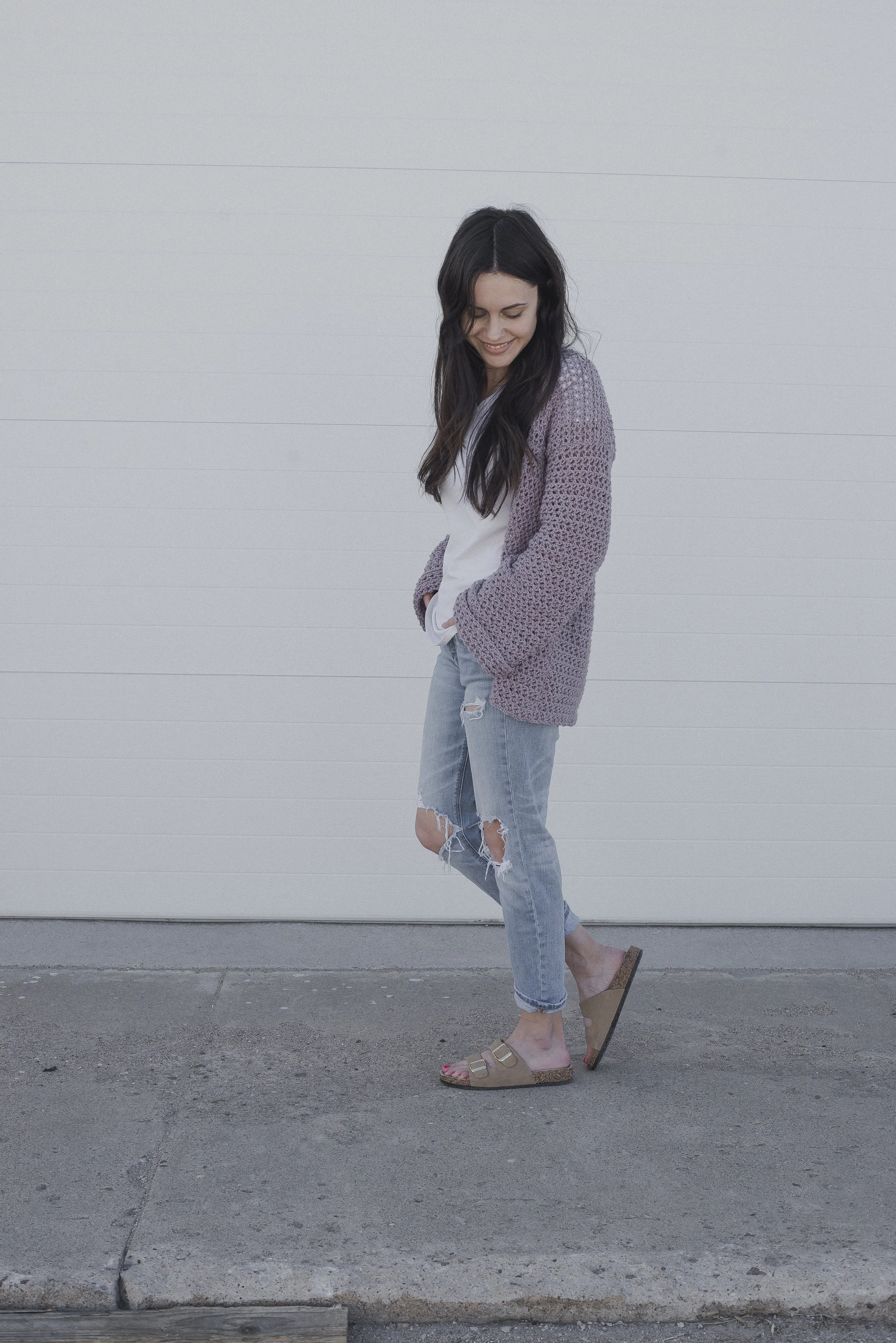 perfect spring crochet sweater