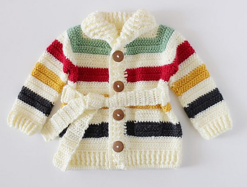 Hudsen crochet baby cardigan