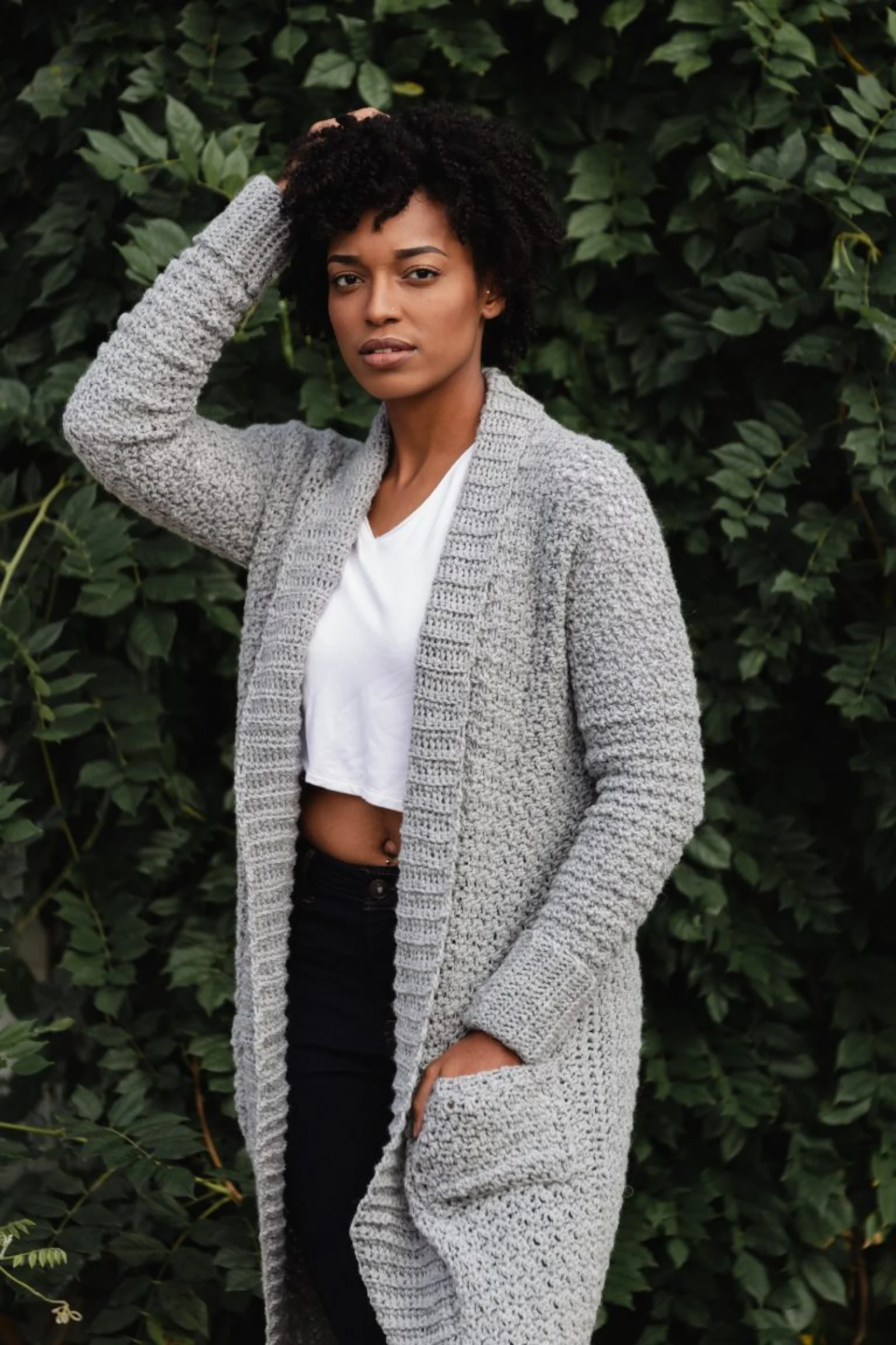 sweater weather crochet cardigan