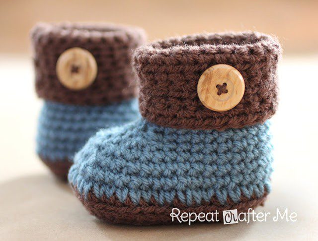 Crochet boots