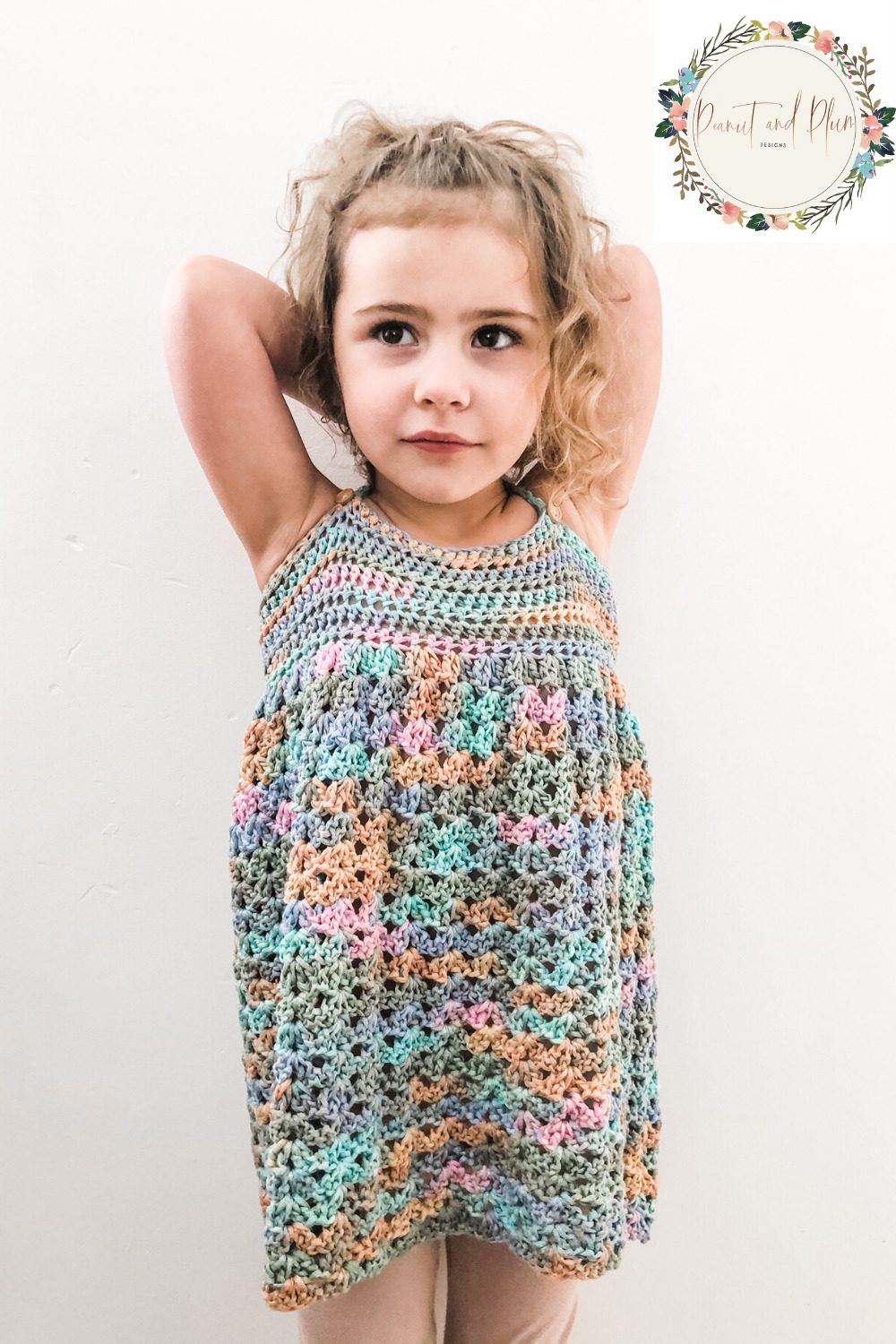 Over the Rainbow summer crochet dress - Peanut and Plum