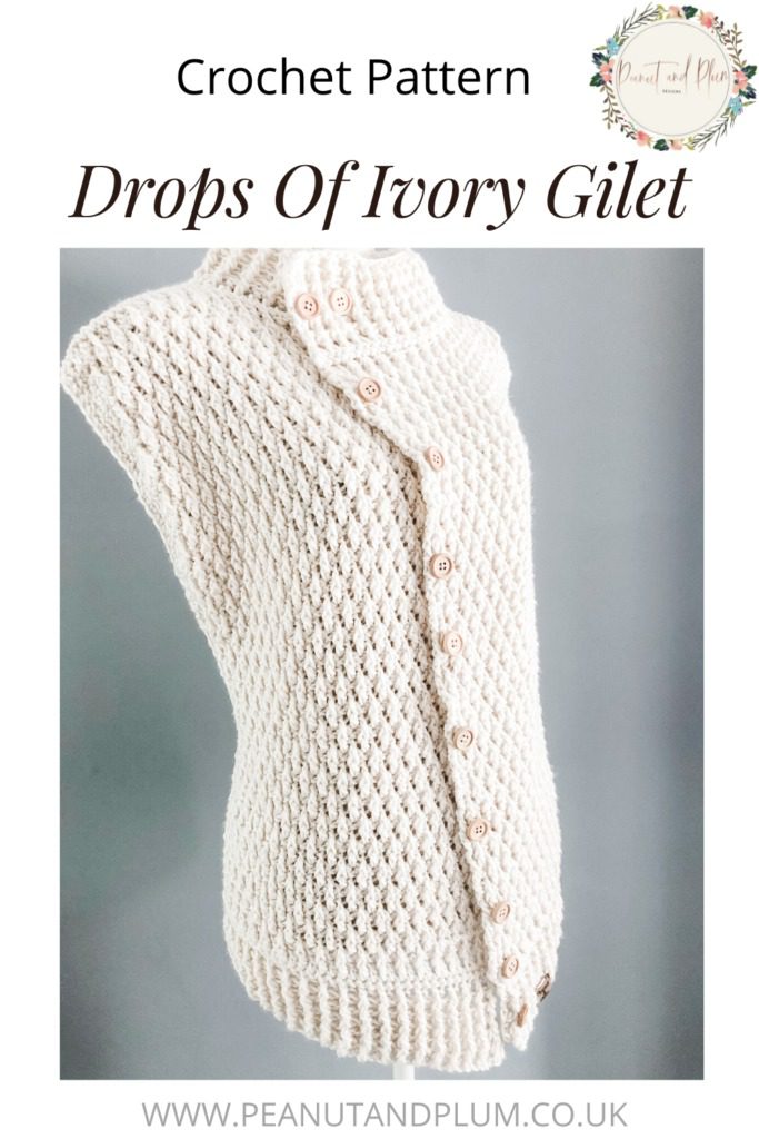 Crochet Ivory Gilet