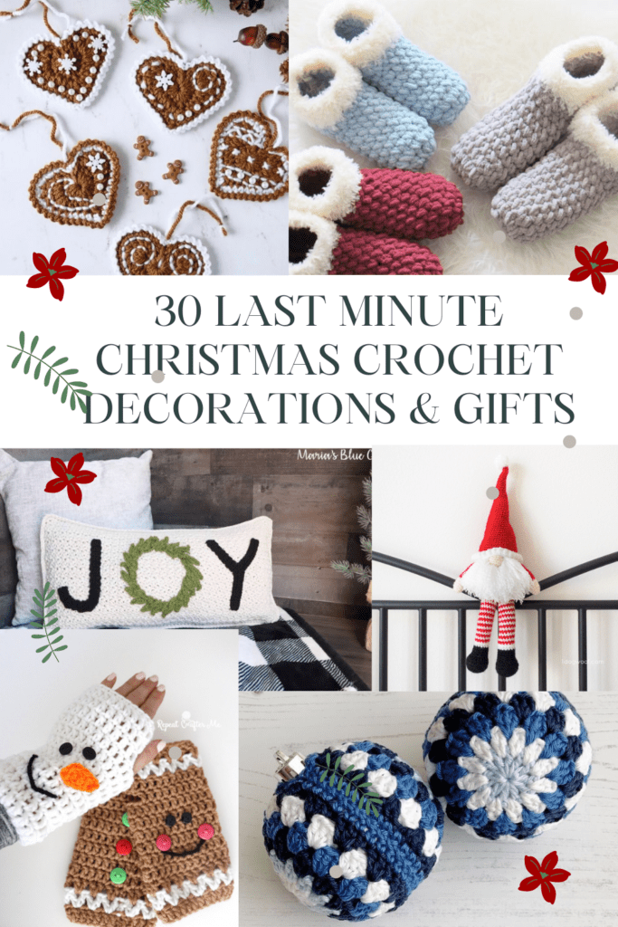 30 Last Minute Christmas Crochet Decorations and Gift Patterns - Peanut and  Plum