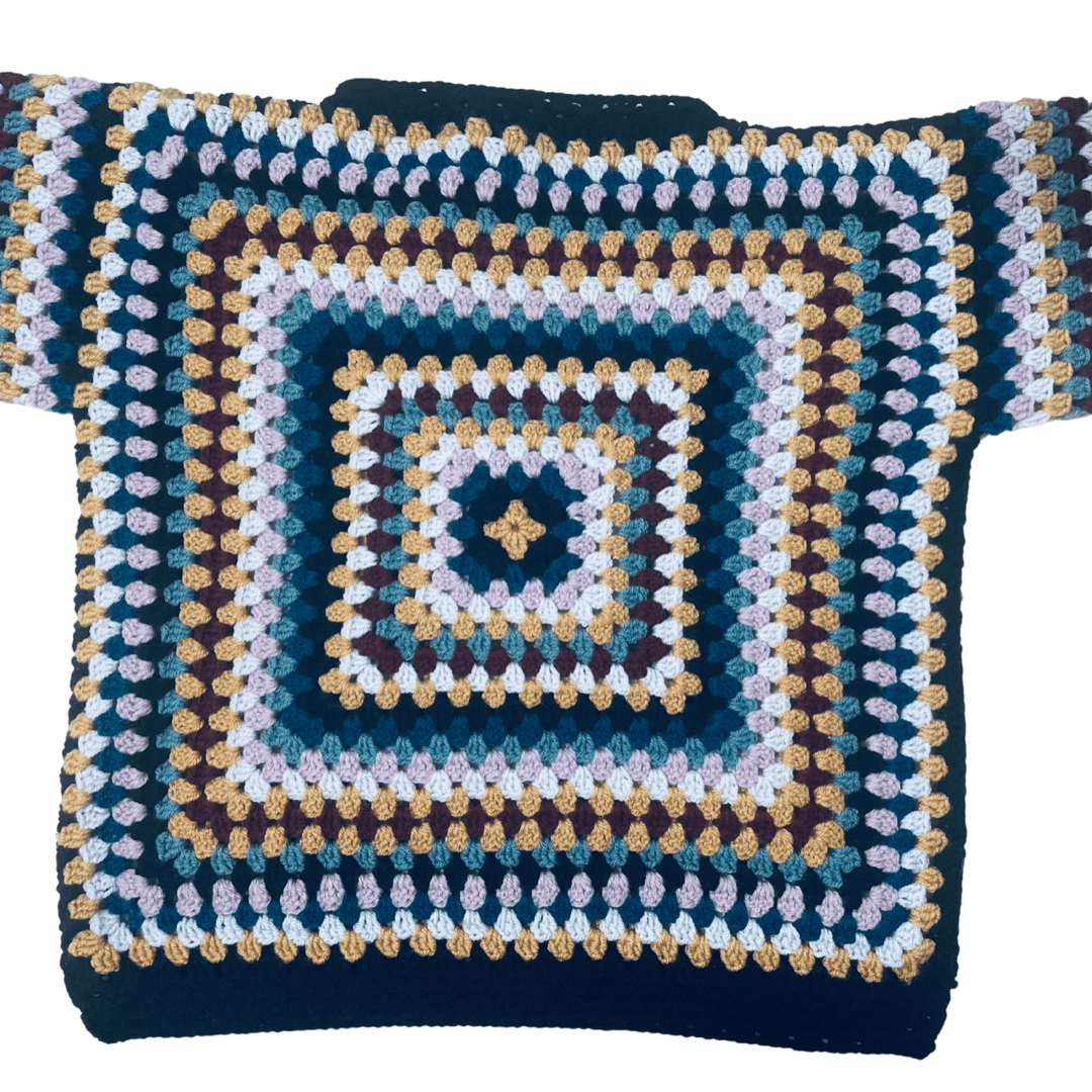 Free Spirit Granny Square Sweater Pattern PDF