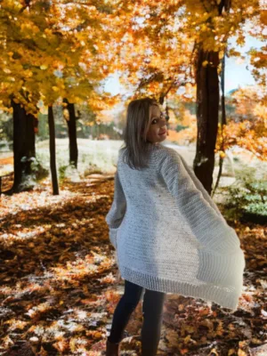 ribbed crochet cardigan
