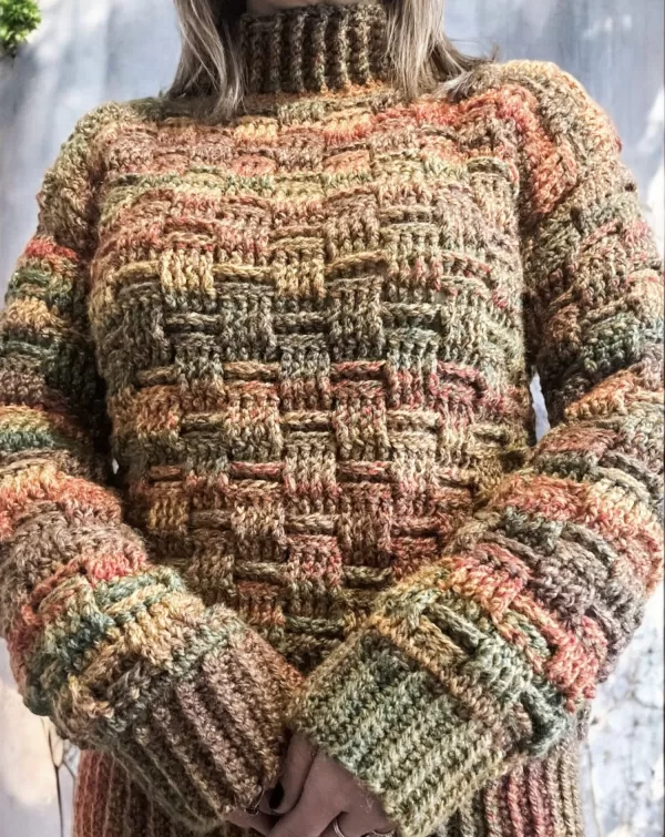 Chunky crochet sweater