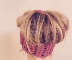 Crochet Messy Bun Beanie