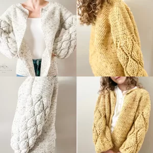 Autumn Leaves Crochet Cardigan
