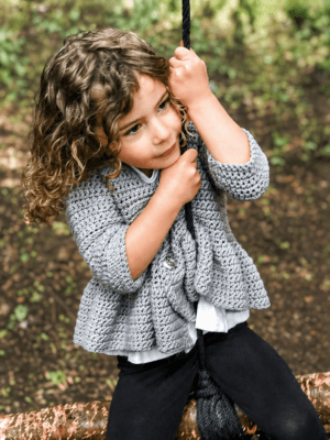 Crochet Girls cardigan