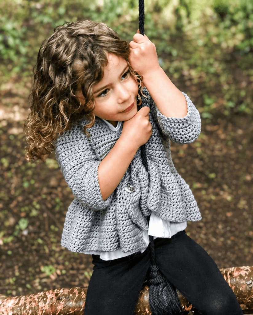 Crochet Girls cardigan