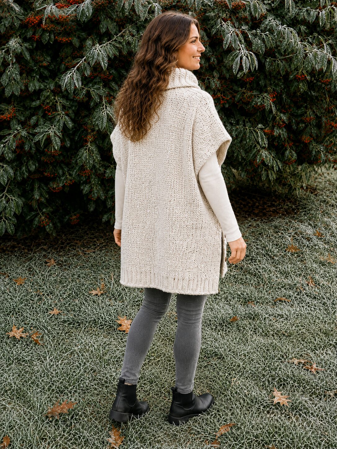 Womens Crochet Poncho