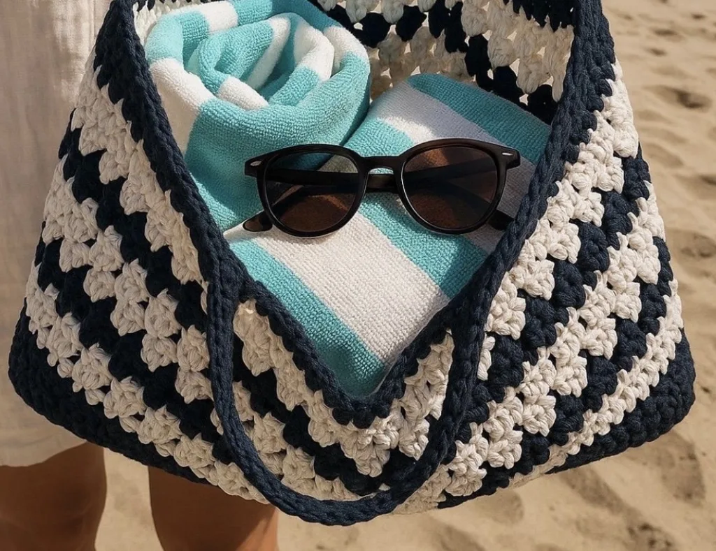crochet cotton beach bag pdf