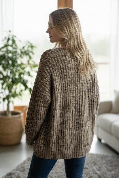 Chunky crochet sweater