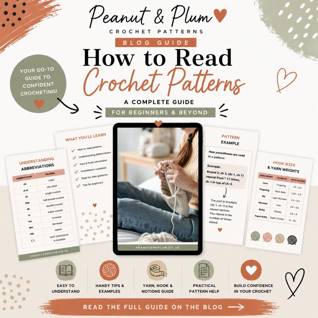 Crochet pattern reading guide