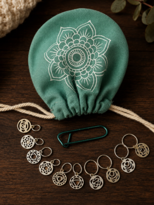 KnitPro Mindful Collection - Sterling Silver Plated Chakra Stitch Markers