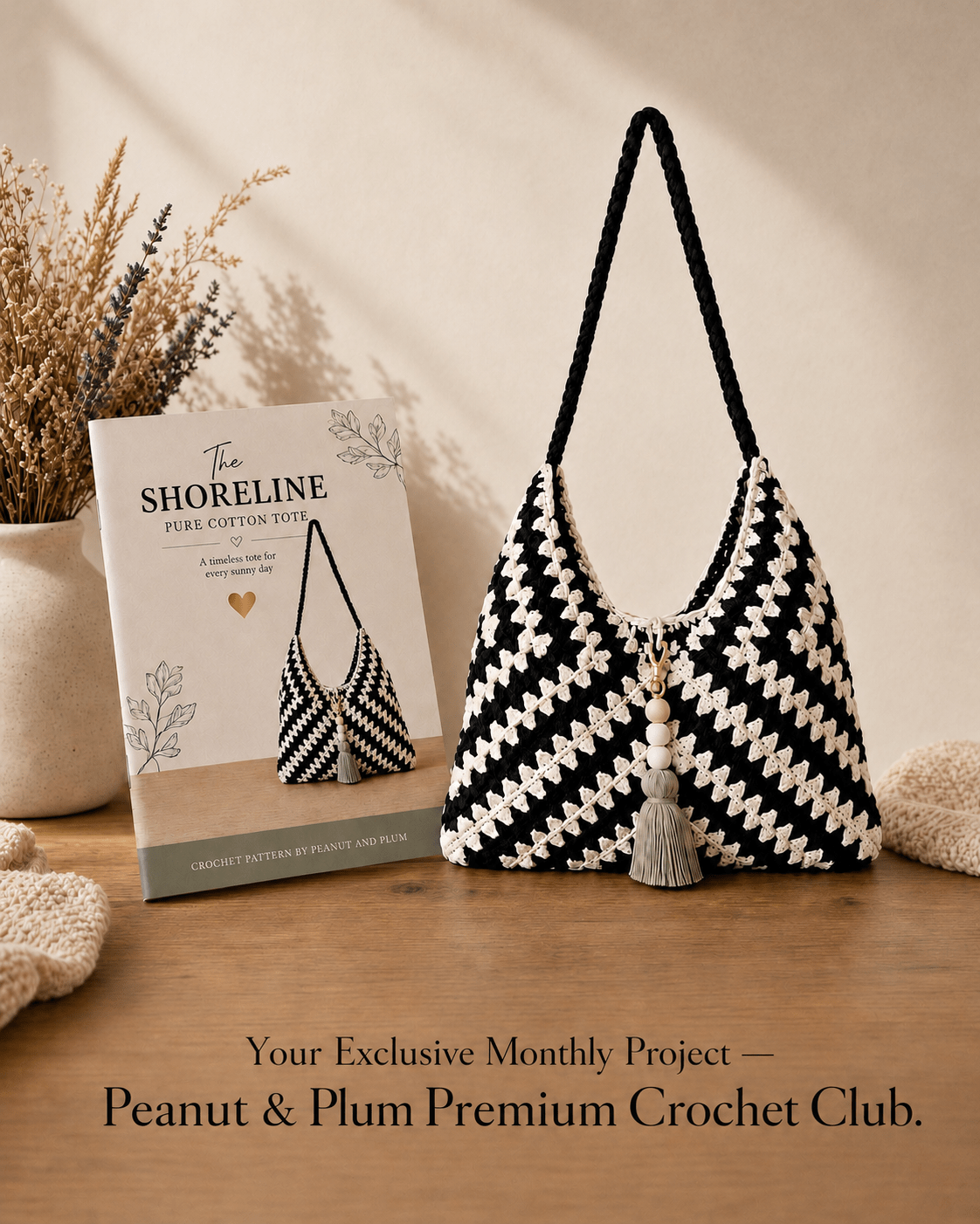 The Shoreline Pure Cotton Tote Crochet Pattern