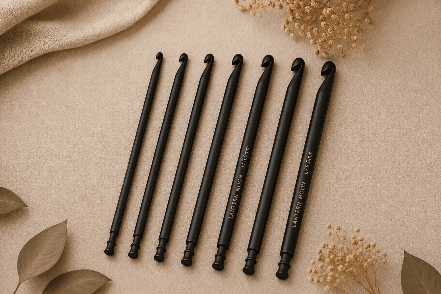 Lantern moon ebony crochet hooks