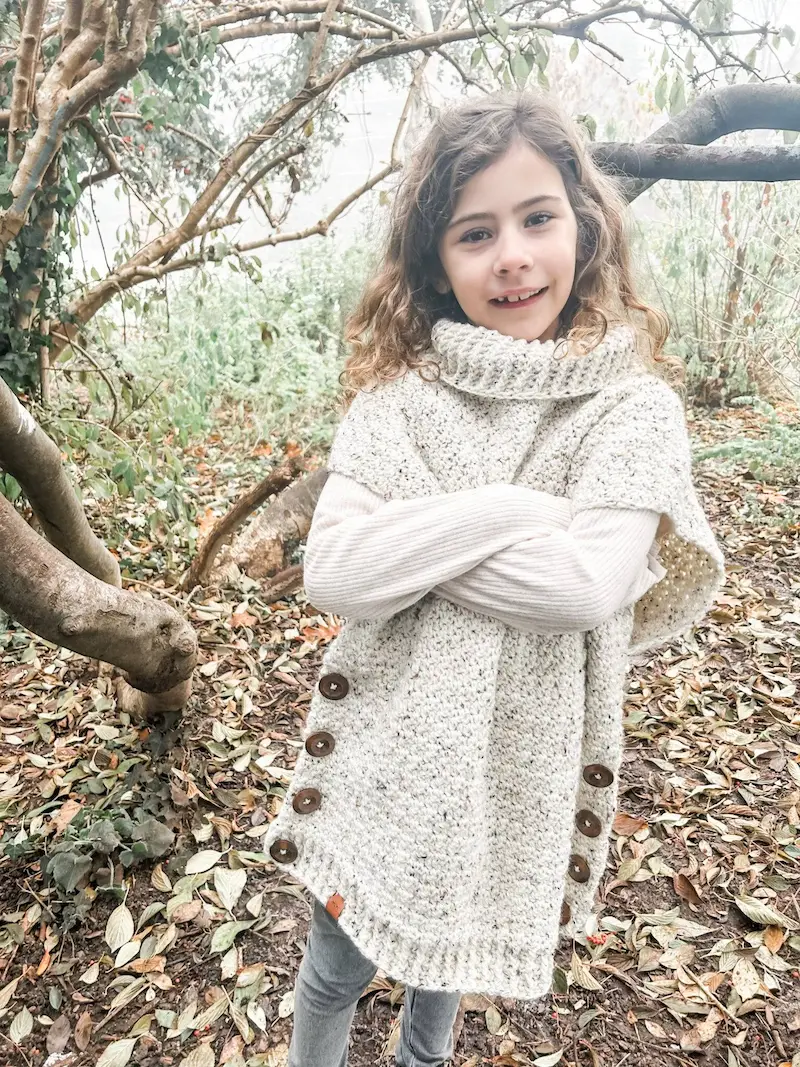 Winter Walks Crochet Poncho