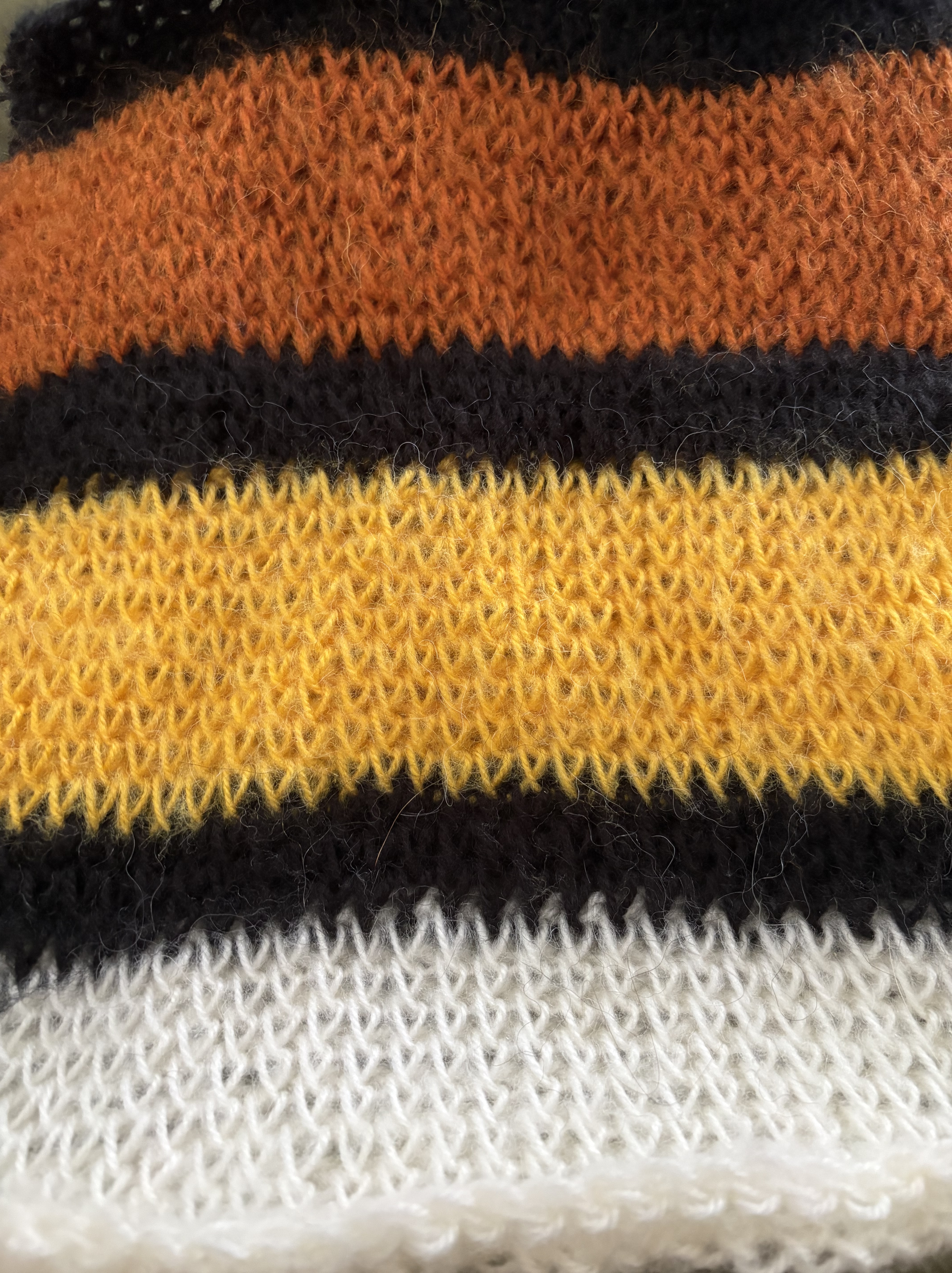 Ember Tunisian crochet sweater photograph